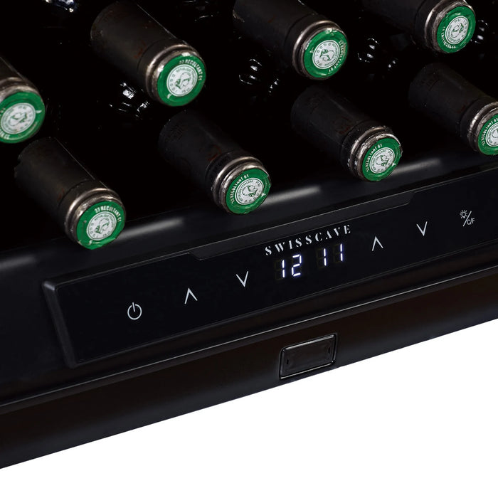 Swisscave Luxury WIB-88DFP inbouw wijnkoelkast, bedieningspaneel