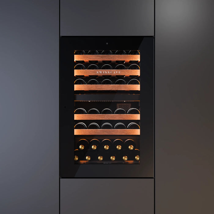 Swisscave Luxury WIB-88DFT inbouw wijnkoelkast, ingebouwd in de keuken