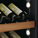 Swisscave Luxury WLB-460DFLD-MIX vrijstaande wijnkoelkast, presentatieleggers met verlichting in de zijwand