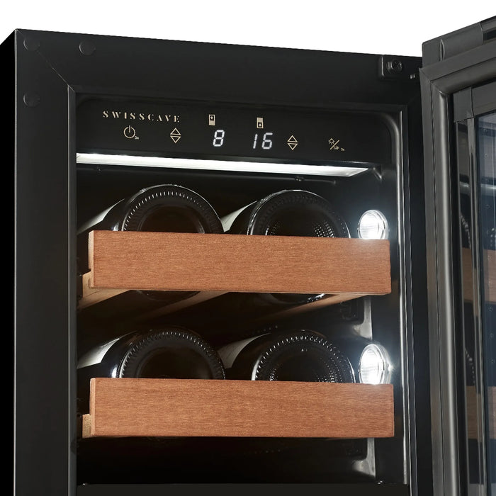 Swisscave Luxury WUB-30DF onderbouw wijnkoelkast, bedieningspaneel