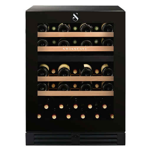 Swisscave Premium WLB-160DF vrijstaande wijnkoelkast, vooraanzicht