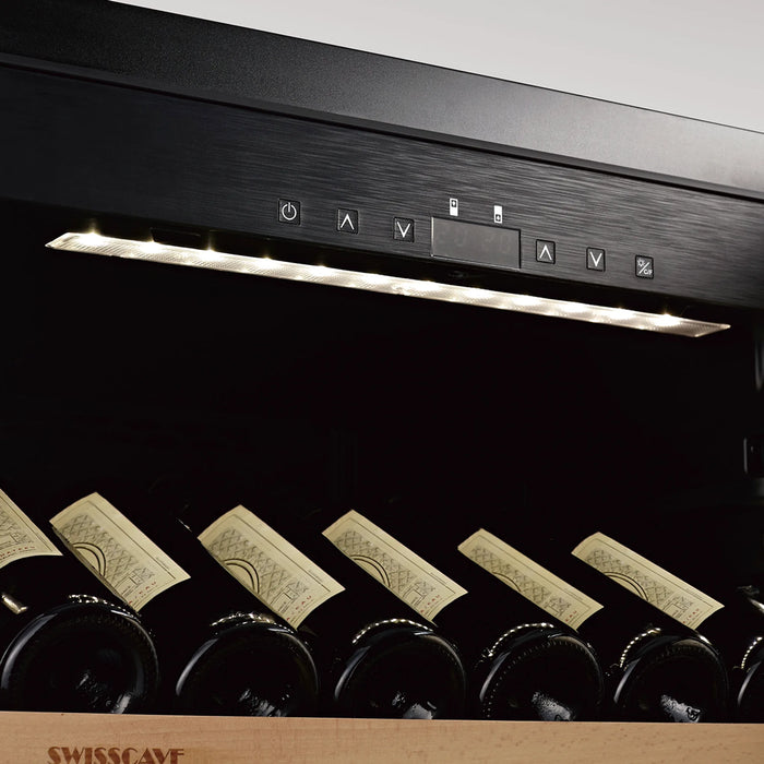 Swisscave Premium WLB-460F-MIX vrijstaande wijnkoelkast, bedieningspaneel