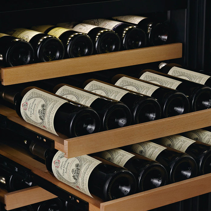 Swisscave Premium WLB-460F-MIX vrijstaande wijnkoelkast, uittrekbare legger met flessen