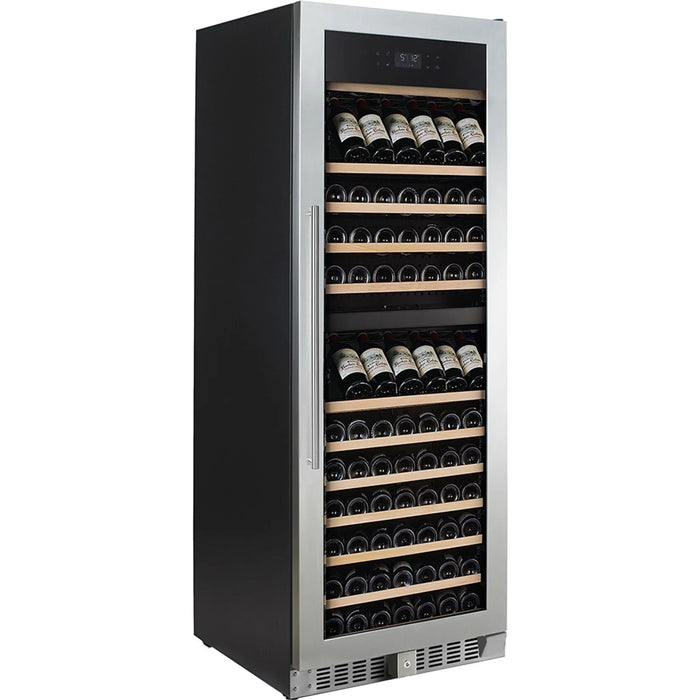 Temptech Elegance E1000DX-24 vrijstaande wijnkoelkast, schuin vooraanzicht