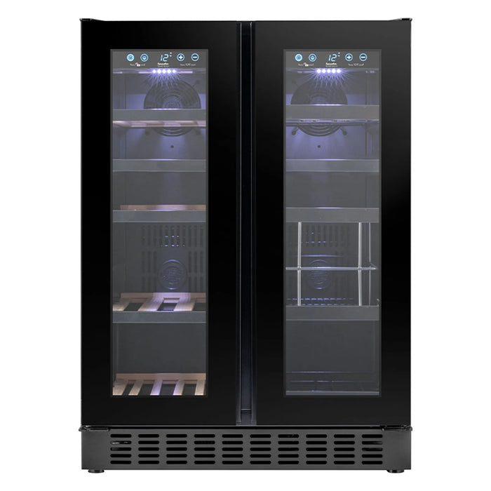 Temptech Epoq EW2DU60B25G vooraanzicht met binnenverlichting aan