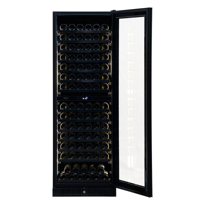Temptech Epoq EWDF178B25G met open deur en 14 houten leggers