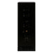 Temptech Epoq EWDU30B25G, zwarte glazen deur gesloten