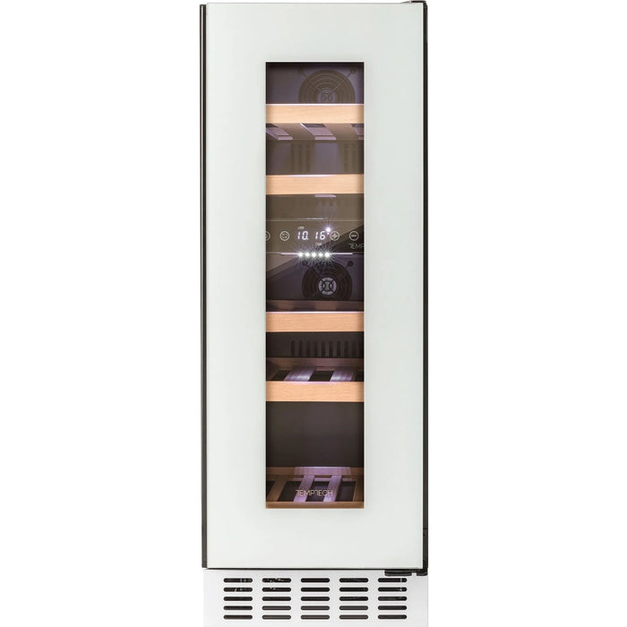 Temptech Oslo OX30DRW-24 onderbouw wijnkoelkast, vooraanzicht zonder flessen