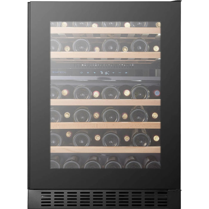 Temptech Oslo OX60DRB-24 onderbouw wijnkoelkast, vooraanzicht