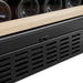 Temptech Oslo OX60DRB-24 onderbouw wijnkoelkast, detail ventilatierooster in de plint