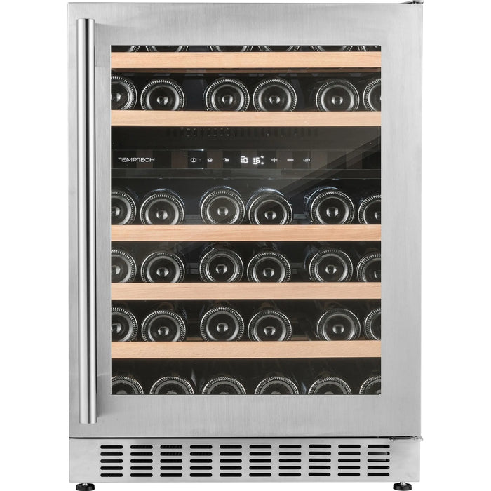 Temptech Oslo OX60DX-24 onderbouw wijnkoelkast, vooraanzicht
