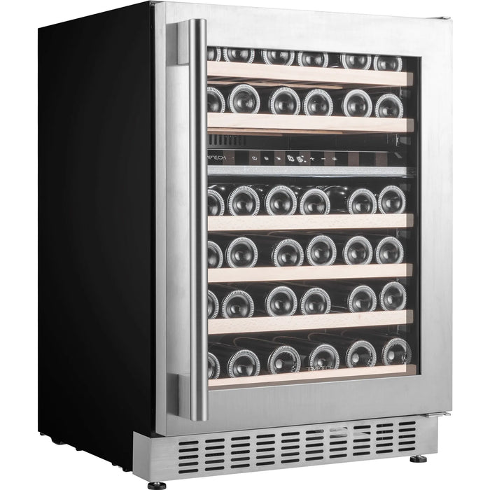 Temptech Oslo OX60DX-24 onderbouw wijnkoelkast, schuin vooraanzicht