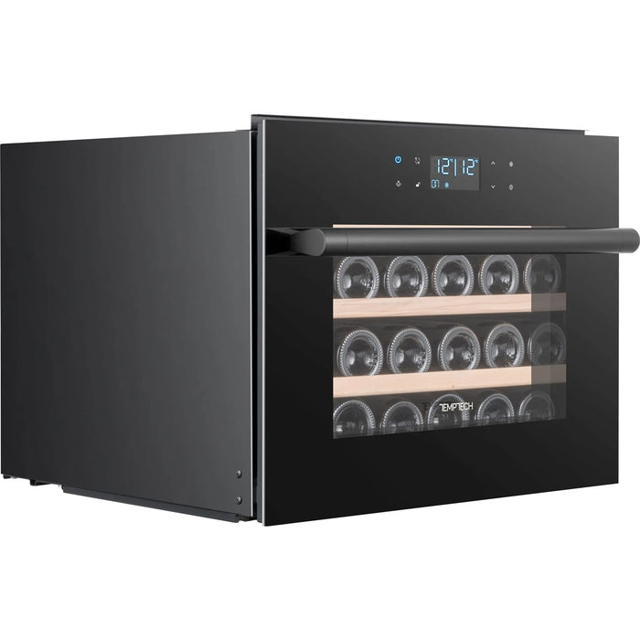 Temptech Oslo OZ45SBTOP inbouw wijnkoelkast, schuin vooraanzicht