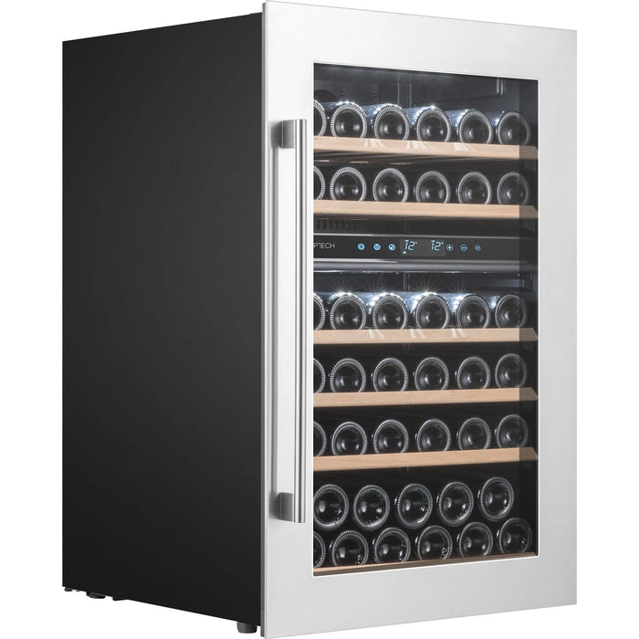 Temptech Oslo OZ90DX-24 inbouw wijnkoelkast, schuin vooraanzicht