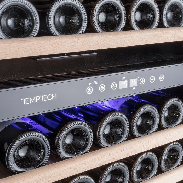 Temptech Premium WP180DCS vrijstaande wijnkoelkast, detail bediening