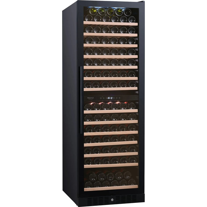 Temptech Prestige PRES180DB-24 vrijstaande wijnkoelkast, schuin vooraanzicht