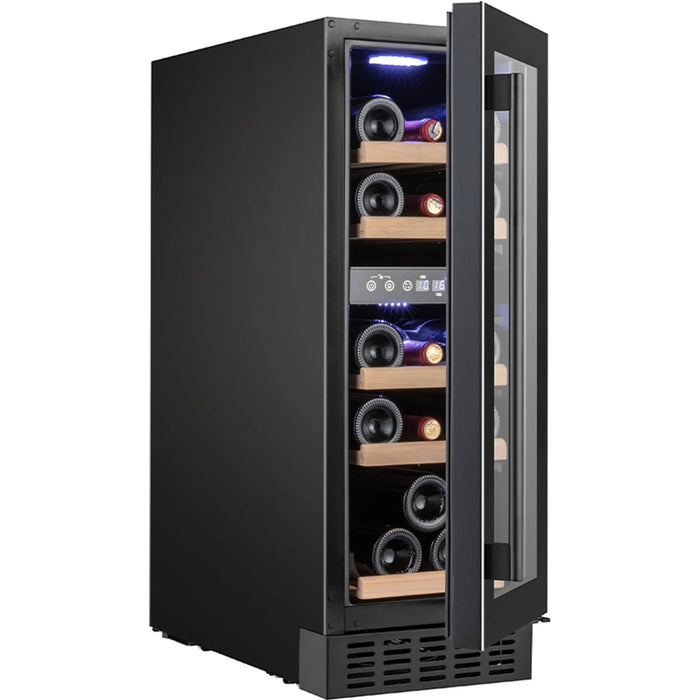 Temptech Prestige PRESX30DB-24 onderbouw wijnkoelkast, schuin met open deur