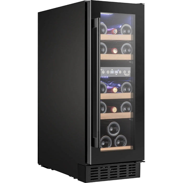 Temptech Prestige PRESX30DB-24 onderbouw wijnkoelkast, schuin vooraanzicht