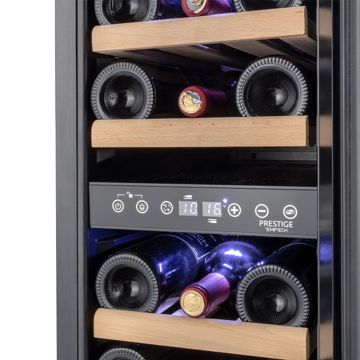 Temptech Prestige PRESX30DB-24 onderbouw wijnkoelkast, detail bediening