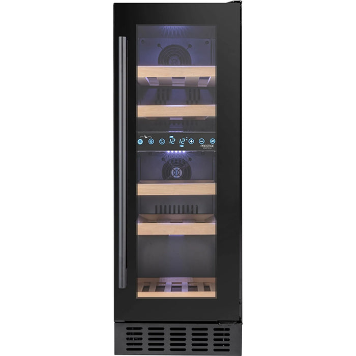 Temptech Prestige PRESX30DB-24 onderbouw wijnkoelkast, vooraanzicht zonder flessen