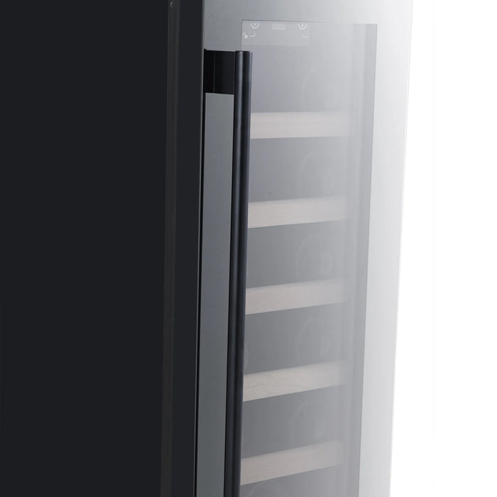 Temptech Prestige PRESX30SB onderbouw wijnkoelkast, detail deur