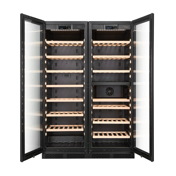 Cella Wijnkoelkast | WFS163SD-BLACK | 1 Zone + 2 Zones - Mijn-Wijnkoelkast