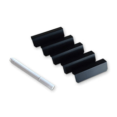 Wijnkoelkast labels zwart met krijtstift