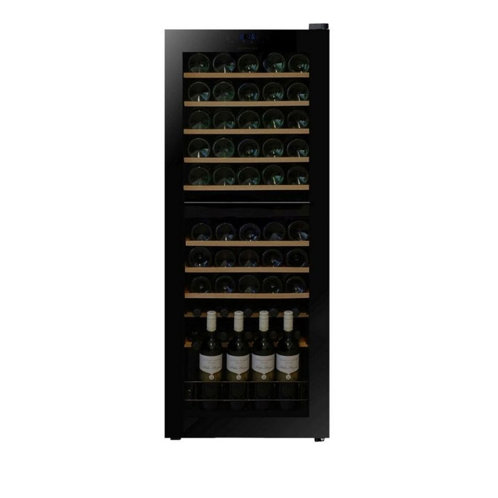Dunavox Vrijstaande Wijnkoelkast | DXFH-54.150 | 54 Flessen | 2 Zones - Mijn-Wijnkoelkast