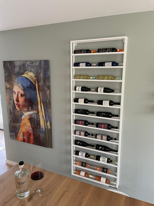 Wijnrek Muur Jaxx | Zwart Staal - Mijn-Wijnkoelkast